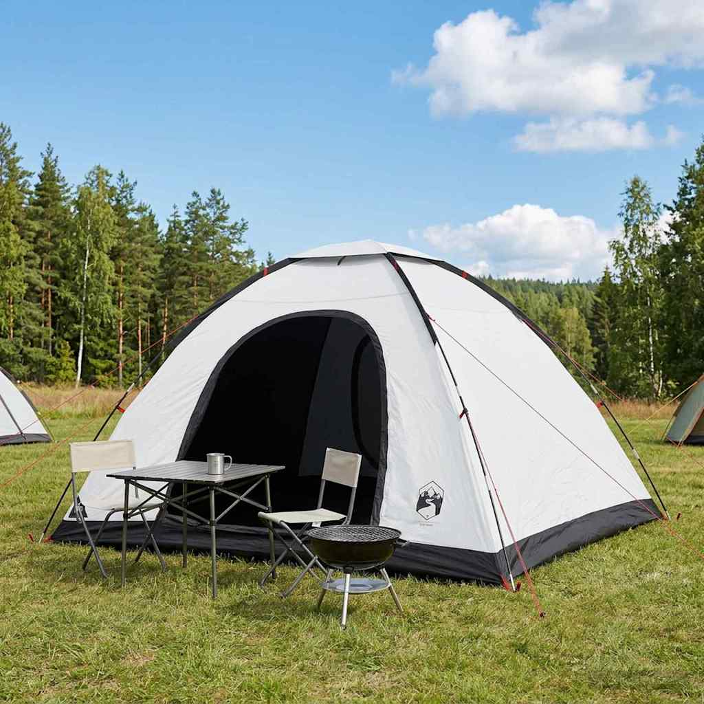 Campingzelt mit Dach Weiß Blackout 335 x 275 x 180 cm