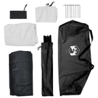 Campingzelt mit Dach Weiß Blackout 190 x 140 x 105 cm