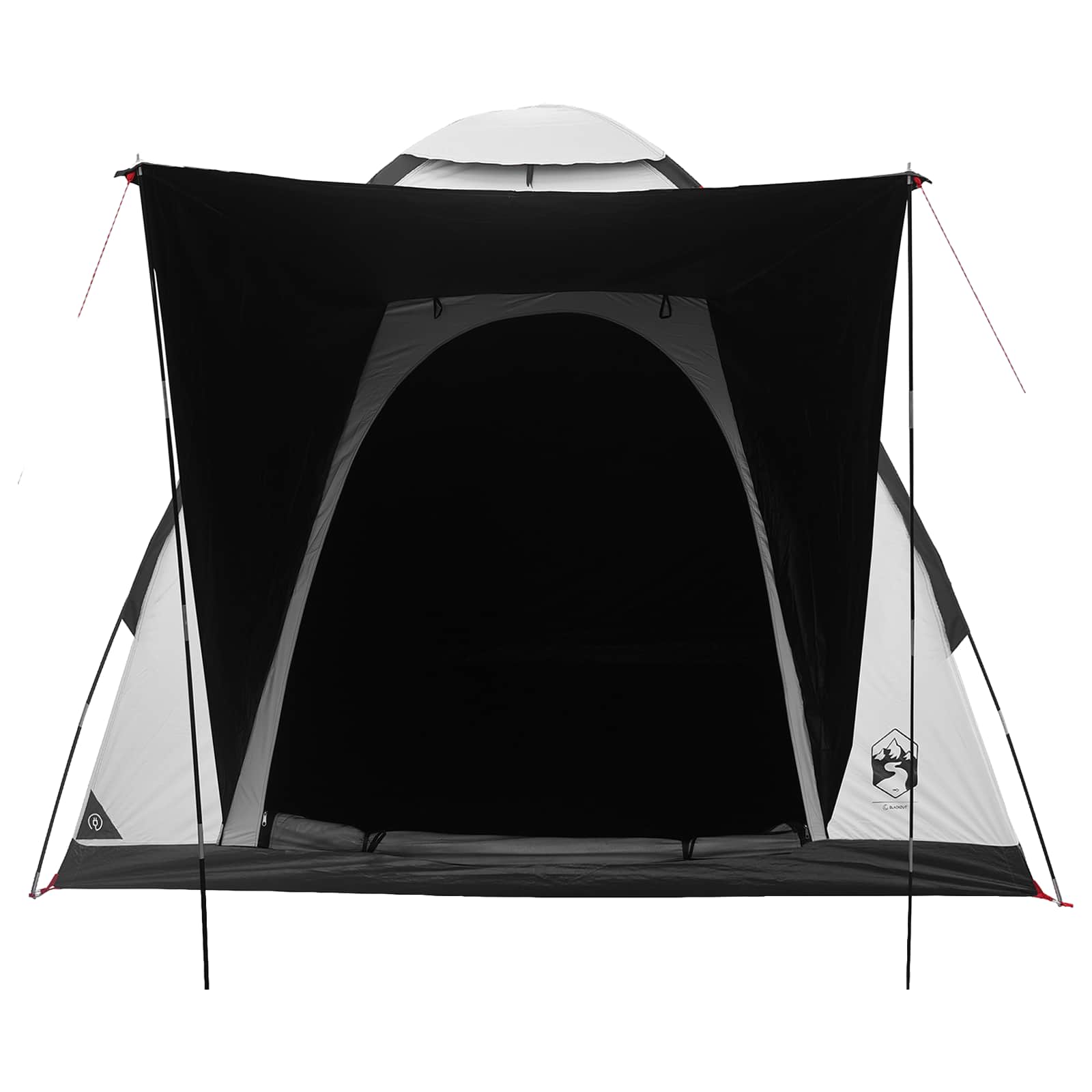 Campingzelt mit Dach Weiß Blackout 190 x 140 x 105 cm
