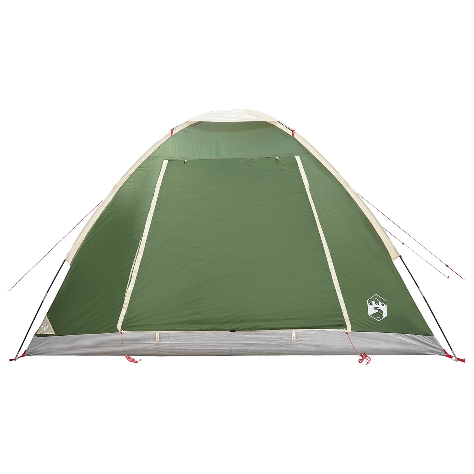 Campingzelt mit Dach Grün 4-Personen Polyester und Stahl