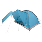 Campingzelt mit Dach Blau 4-Personen Polyester und Stahl