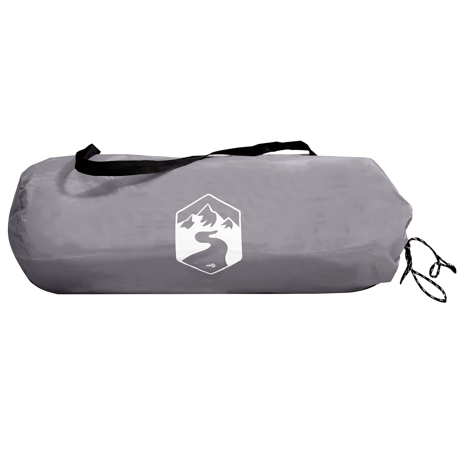 Campingzelt Grau und Orange 4-Personen Polyester und Stahl