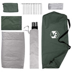 Campingzelt Olivegrün 275 x 215 x 125 cm Polyester und Stahl