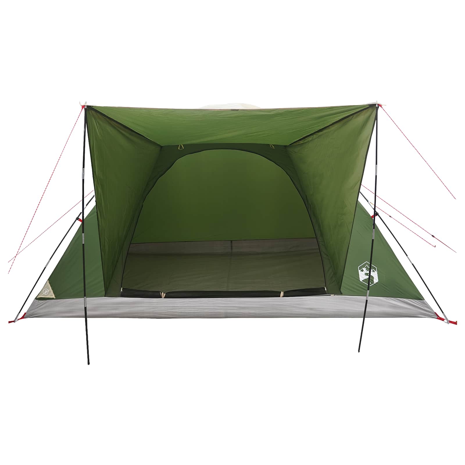 Campingzelt mit Dach Grün 6-Personen Polyester und Stahl