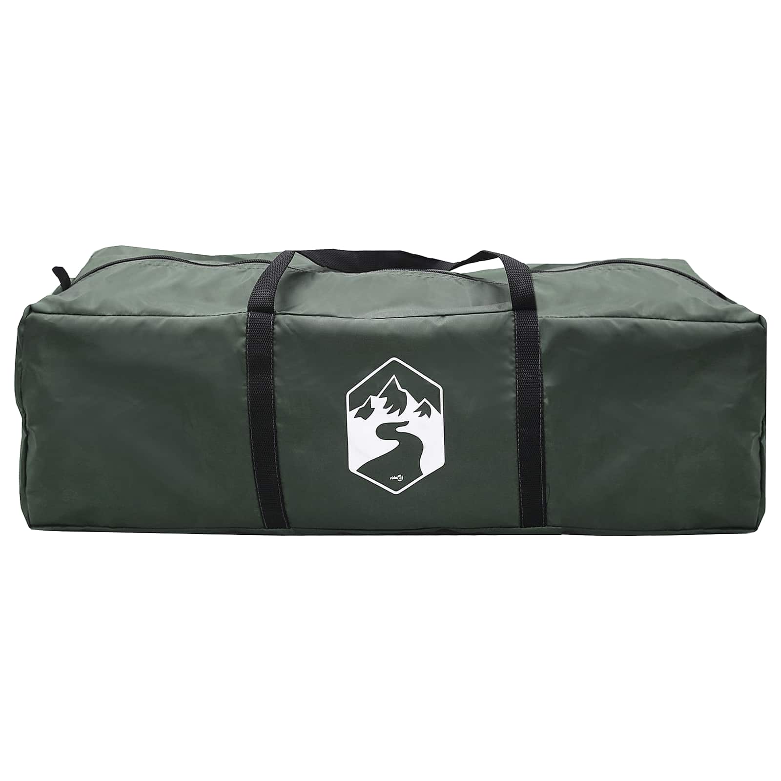 Tunnelzelt mit Dach Armeegrün 8-Personen Polyester und Stahl