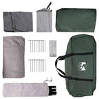 Tunnelzelt Olivegrün 427 x 305 x 205 cm Polyester und Stahl