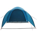 Tunnelzelt mit Dach Blau 370 x 275 x 210 cm Polyester und Stahl