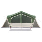Hütten-Zelt Grün 480 x 273 x 205 cm Polyester und Stahl