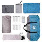 Hütten-Zelt Blau 480 x 273 x 205 cm Polyester und Stahl