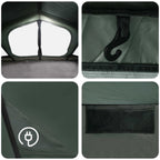 Hütten-Zelt Olivegrün 480 x 273 x 205 cm Polyester und Stahl