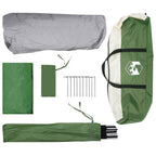 Sofort Zelt Grün 365 x 380 x 200 cm Polyester und Stahl