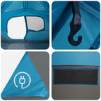 Sofort Zelt Blau 365 x 380 x 200 cm Polyester und Stahl