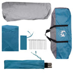Sofort Zelt Blau 365 x 280 x 200 cm Polyester und Stahl