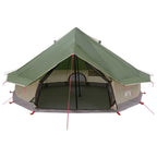 Tipi Zelt mit Dach Grün 700 x 700 x 395 cm Polyester und Stahl