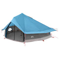 Tipi Zelt mit Dach Blau 800 x 800 x 430 cm Polyester und Stahl