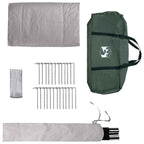 Tipi Zelt Olivegrün 800 x 800 x 430 cm Polyester und Stahl