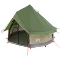 Tipi Zelt mit Dach Grün 250 x 250 cm Polyester und Stahl
