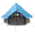 Tipi Zelt mit Dach Blau 250 x 250 cm Polyester und Stahl