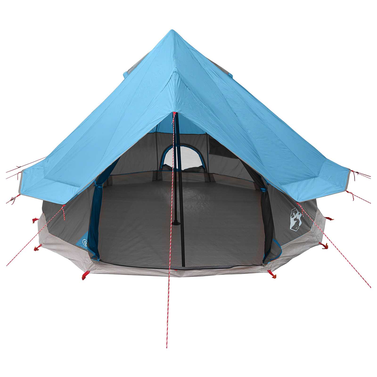 Tipi Zelt mit Dach Blau 250 x 250 cm Polyester und Stahl
