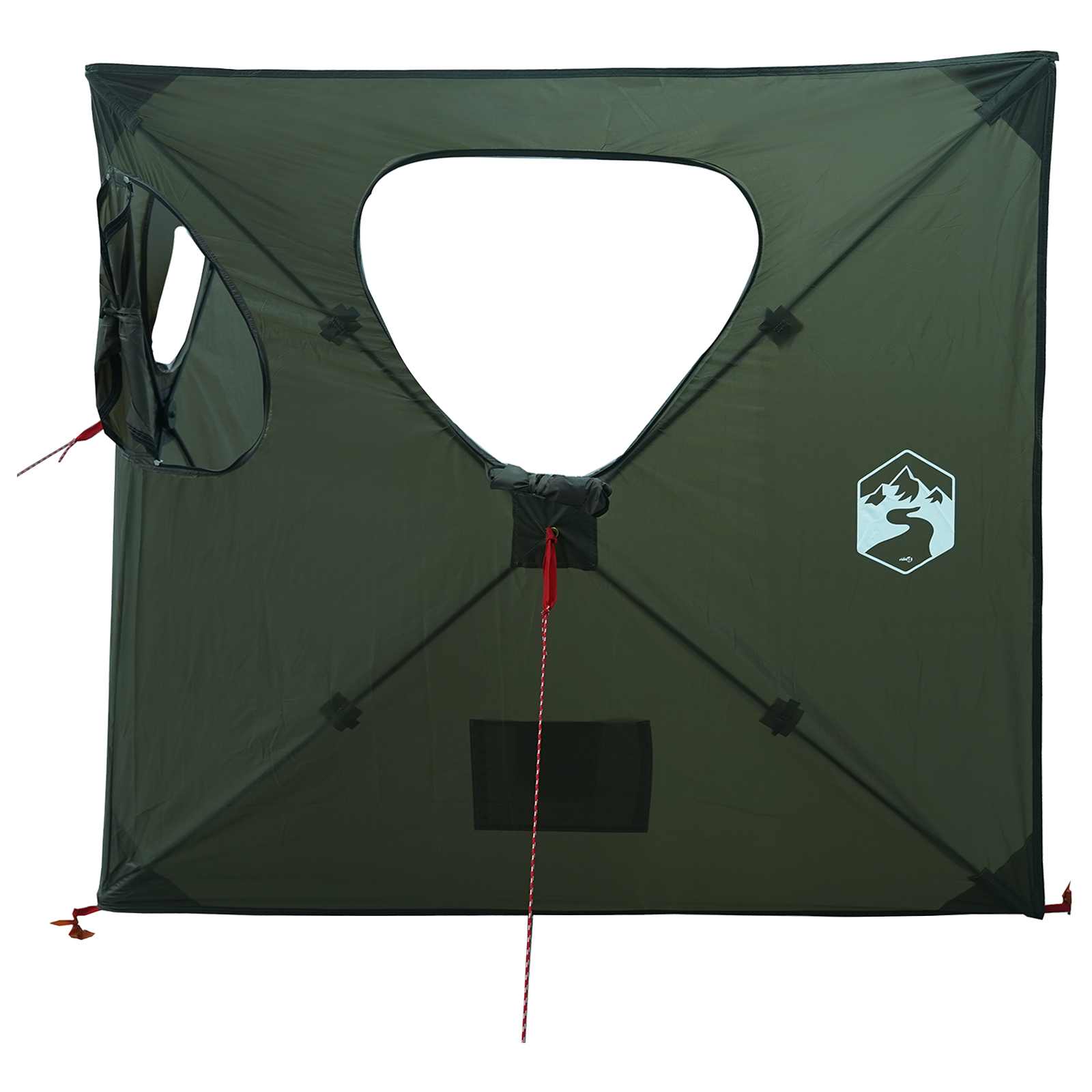 Huntingzelt Olivegrün 145 x 145 x 150 cm Polyester und Stahl