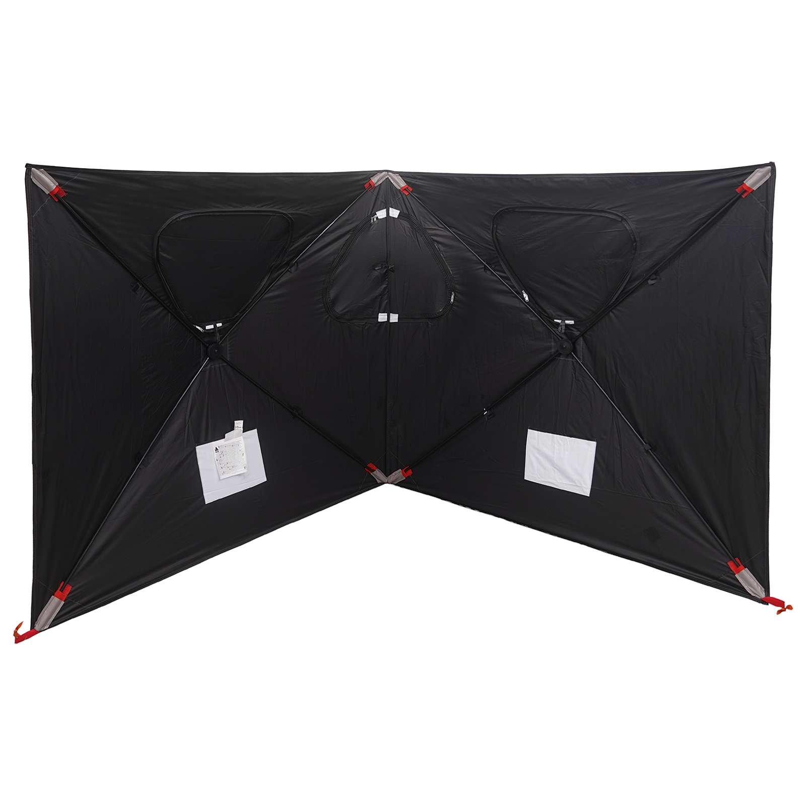 Huntingzelt mit Dach Weiß Blackout 145 x 145 x 150 cm