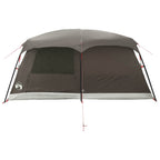 Familienzelt Braun Grau 420 x 305 x 200 cm Polyester und Stahl