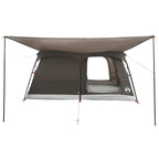 Familienzelt Braun Grau 420 x 305 x 200 cm Polyester und Stahl