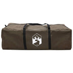 Familienzelt Braun Grau 500 x 400 x 230 cm Polyester und Stahl
