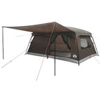 Familienzelt Braun Grau 500 x 400 x 230 cm Polyester und Stahl