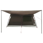 Familienzelt Braun Grau 500 x 400 x 230 cm Polyester und Stahl