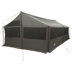 Familienzelt Braun grau 600 x 400 x 268 cm Polyester und Stahl