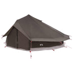Tipi Zelt Braun Grau 800 x 800 x 430 cm Polyester und Stahl