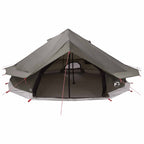 Tipi Zelt Braun Grau 800 x 800 x 430 cm Polyester und Stahl