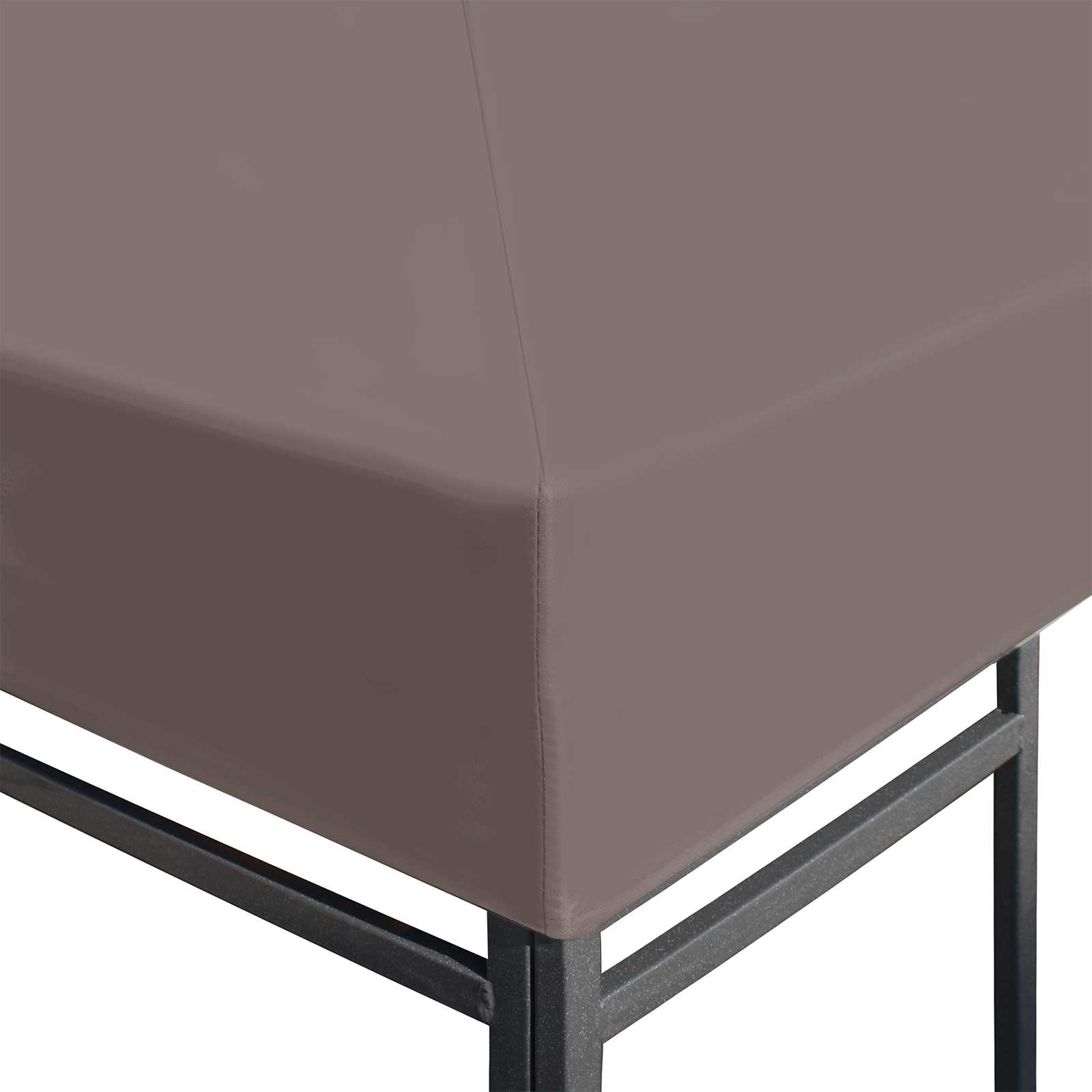 Pavillon Abdeckung Taupe 300 x 300 cm Polyester und Stahl
