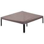 Pavillon Abdeckung Taupe 300 x 300 cm Polyester und Stahl