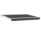 Einziehbare Markise Anthrazit 3,5 x 2 m