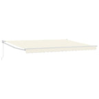 Einziehbare Markise Creme 4 x 2 m 100% Polyester und Aluminium