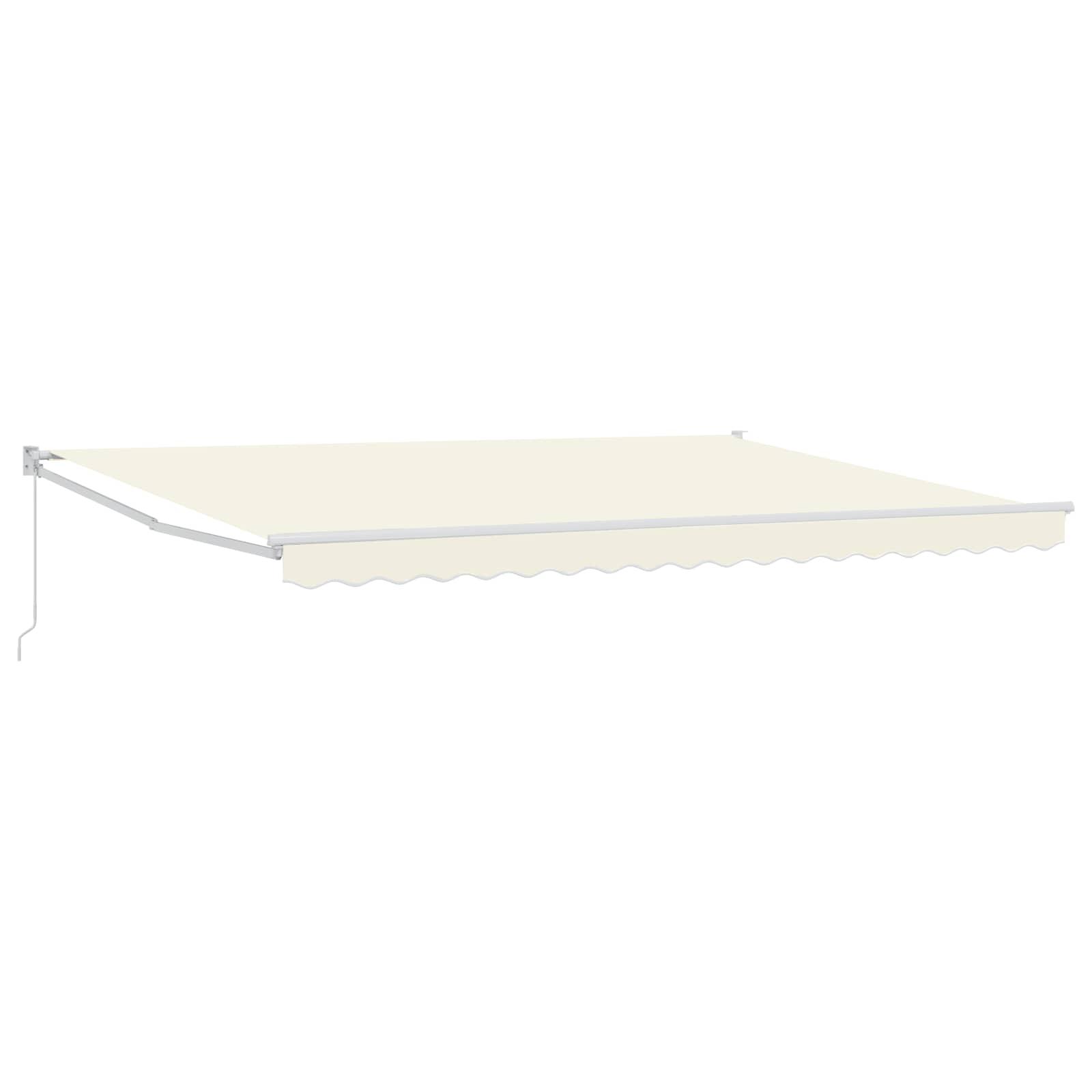 Einziehbare Markise Creme 4 x 2 m 100% Polyester und Aluminium
