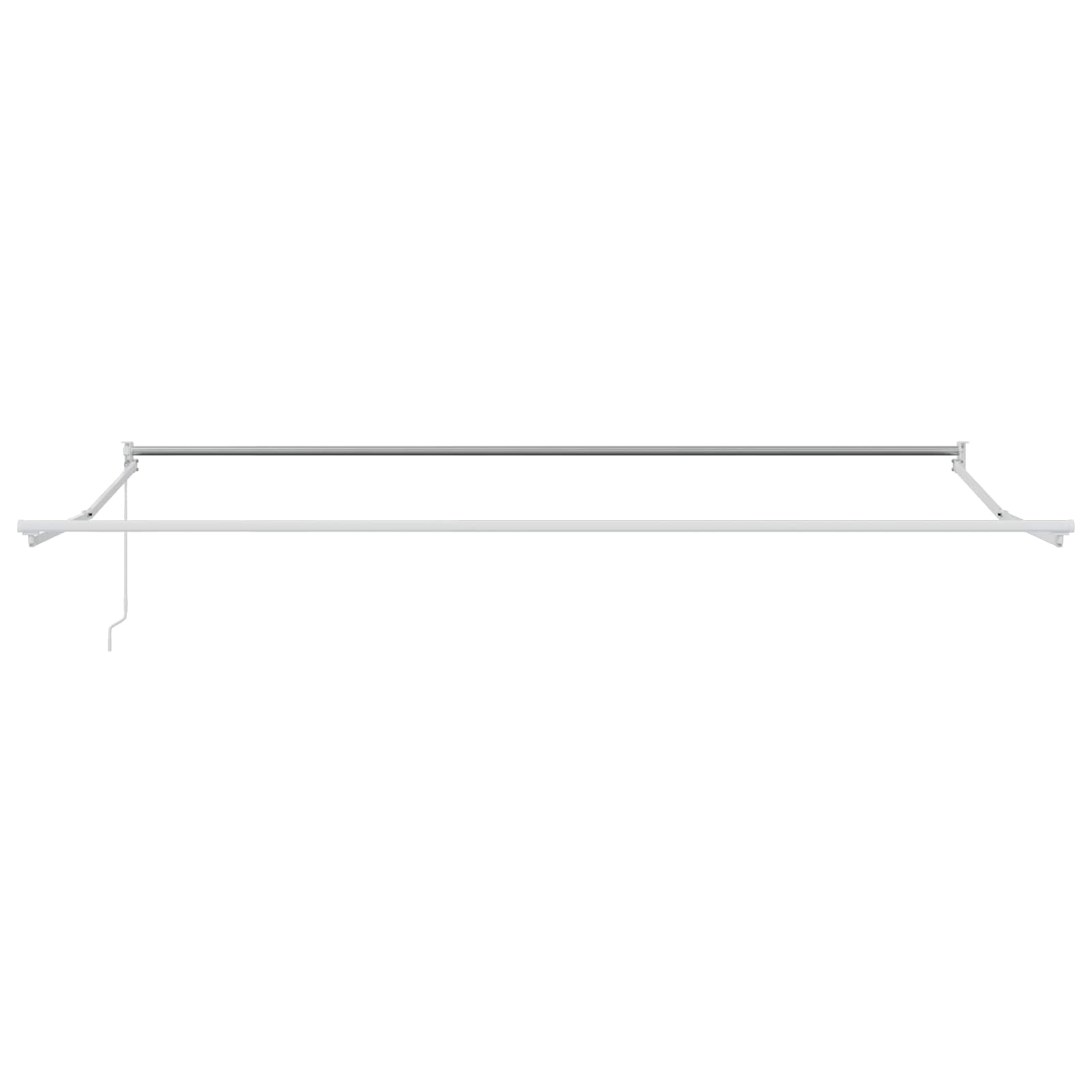 Einziehbare Markise Creme 4 x 2 m 100% Polyester und Aluminium