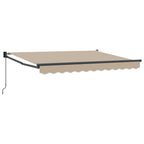 Einziehbare Markise Beige 3,5 x 2 m