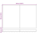 Einziehbare Markise Beige 3,5 x 2 m
