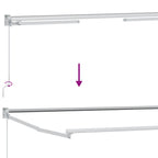Manuelle Gelenkarmmarkise mit LEDs Creme und Weiß 3 x 2 m