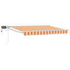 Manuelle Gelenkarmmarkise mit LEDs Mehrfarbig 3 x 2 m