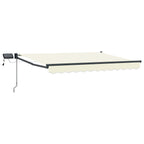 Manuelle Gelenkarmmarkise mit LEDs 3 x 2,5 m