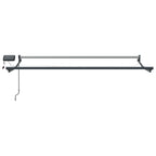 Manuelle Gelenkarmmarkise mit LEDs 3 x 2,5 m