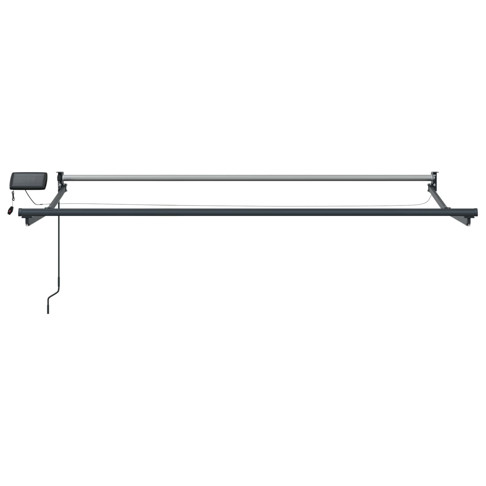 Manuelle Gelenkarmmarkise mit LEDs 3,5 x 2,5 m