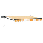 Manuelle Gelenkarmmarkise mit LEDs 3,5 x 2,5 m