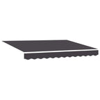 Manuelle Gelenkarmmarkise mit LEDs Anthrazit 3,5 x 2,5 m