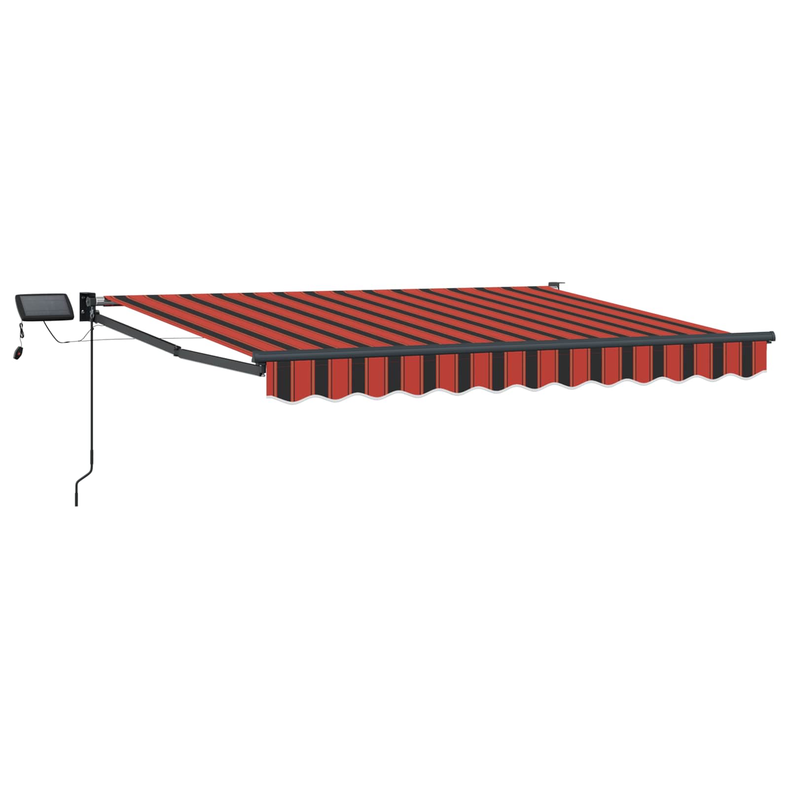 Manuelle Gelenkarmmarkise mit LEDs 3,5 x 2,5 m
