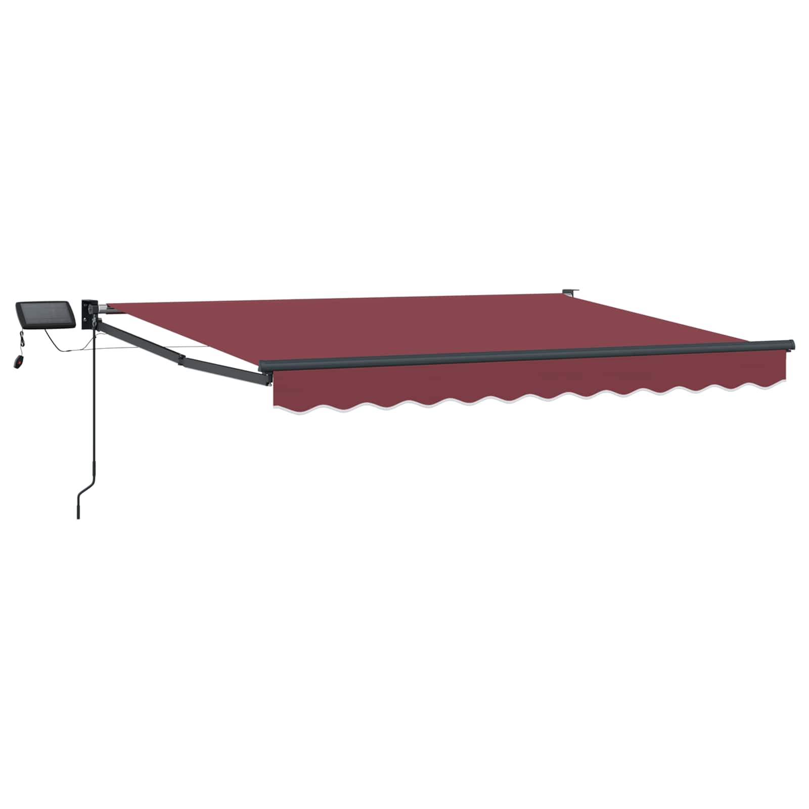 Manuelle Gelenkarmmarkise mit LEDs 3,5 x 2,5 m